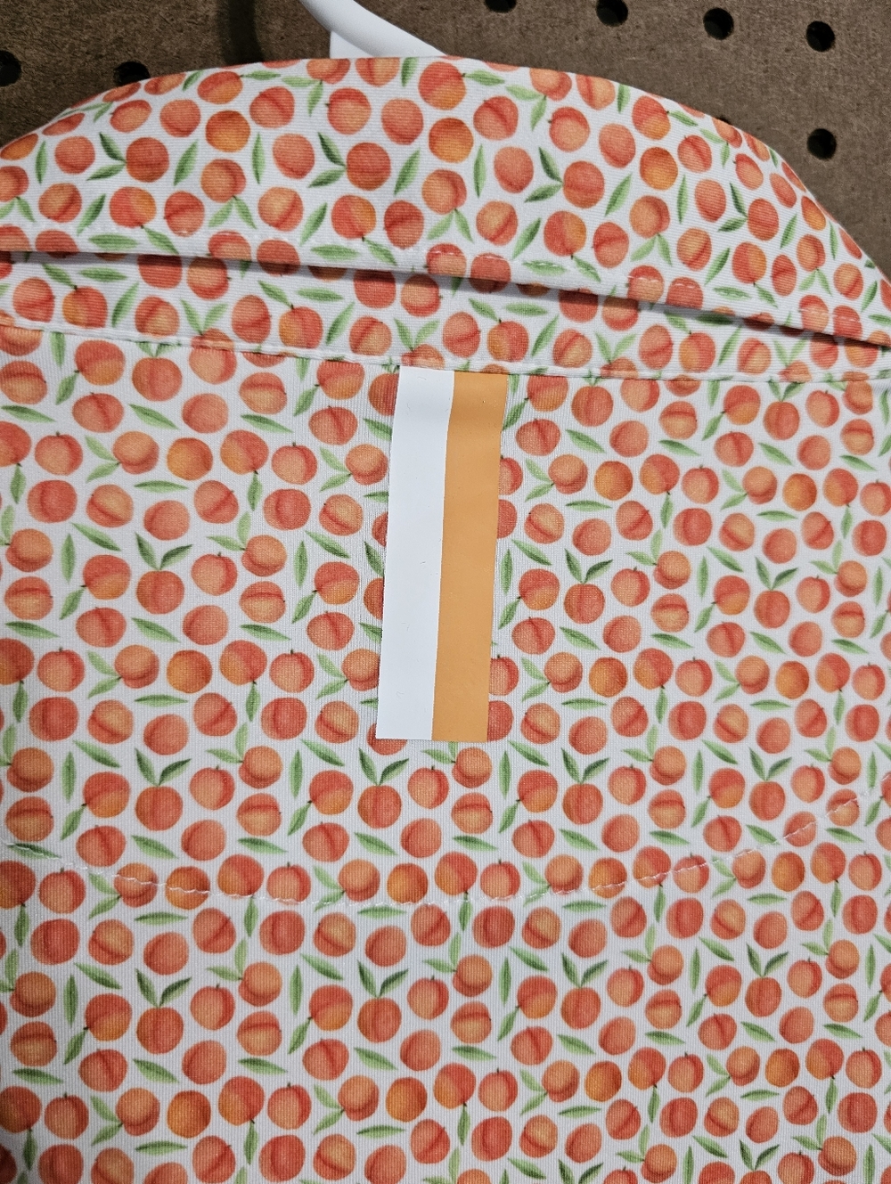 Rhoback Men's Performance Polo The Absolute Peach Print Georgia Peach XXL Golf - Picture 4 of 11